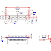 EFB-Elektronik - D-Sub-Steckverbinder D-Sub Lötstecker 34506.1 E-HDS 62 LL/Z