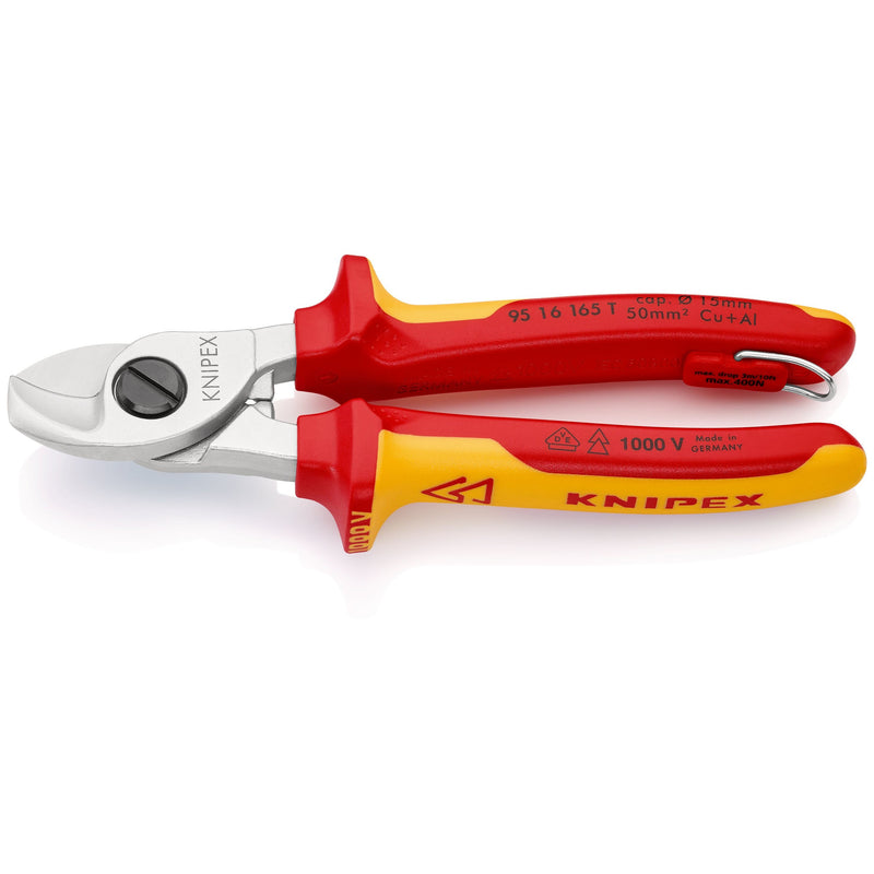 Knipex - Kabelschere 95 16 165 T BK − 1 Stück