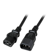 EFB-Elektronik - Netzanschlussleitung Kabelverlängerung EK503.1 Stecker-Buchse,sw