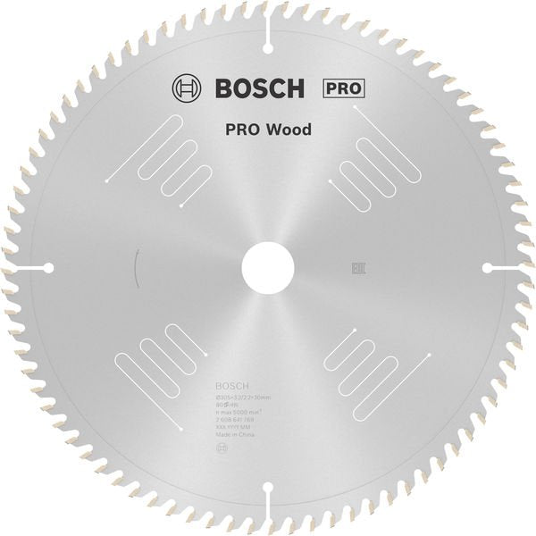 Bosch - Kreissägeblatt PRO Wood Kreissägeblatt, 2608641769 305 x 3,2 x 30 mm