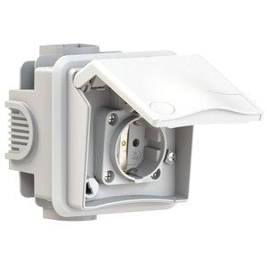 Bals Elektrotech - CEE-Steckdose (IEC 60309) Schutzkontakt-Unterputzst. 71012 16A 2p+E IP44 de