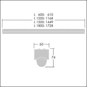 Thorn - Lichtleiste LED-Anbauleuchte POPPACK LED#96631576 3000K