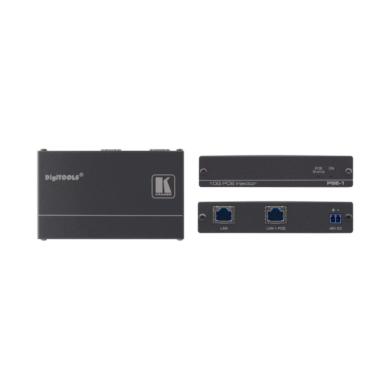 Kramer - PoE-Injektor/-Splitter Power-over-Ether. Injektor PSE-1 10 GBit UHD