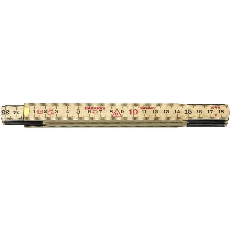Hultafors - Gliedermaßstab Holzgliedermassstab 59-1-6 -mm- 1m − 10 Stück