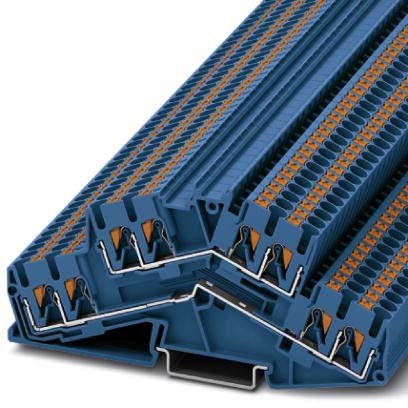 Phoenix Contact - Durchgangs-Reihenklemme Doppelstockklemme PTTBS 2,5-QUATTRO BU − 50 Stück