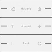 Gira - Bussystem-Tastwippe Wippenset 3-fach indiv. 576327 Tastsensor Reinweiß
