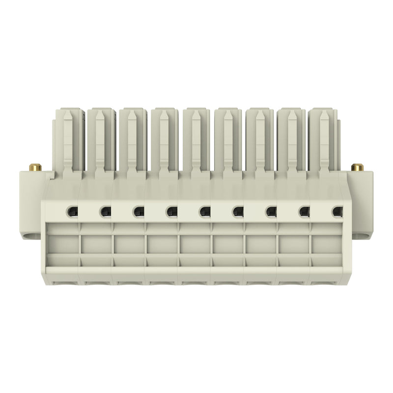 WAGO - Ein- und mehrpolige Klemmenleiste 1-Leiter-Federleiste 831-3109/107-000 CAGECLAMP,10mm²,lgr − 12 Stück