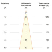 EVN Lichttechnik - Downlight/Strahler/Flutlicht LED-Einbauleuchte modular F11RXXXM0630L38D Konfigurationstype