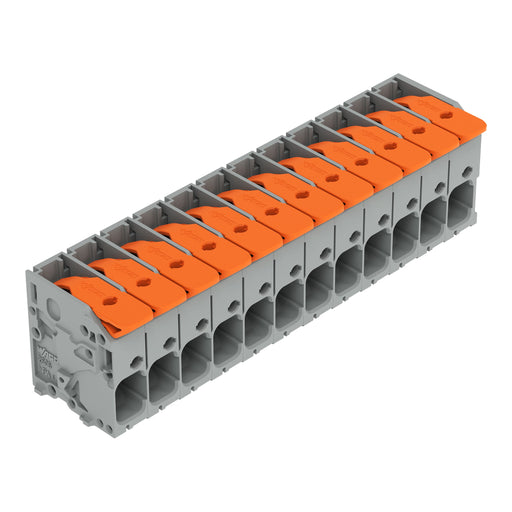 WAGO - Leiterplattenklemme Hebel 2606-1112/020-000 6mm²,grau − 25 Stück