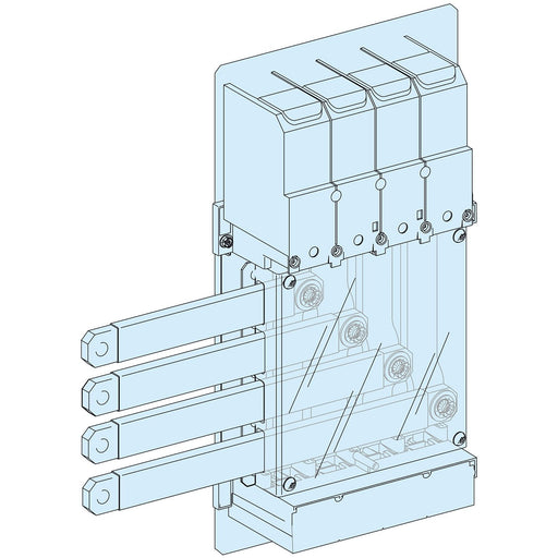 Schneider Electric - Komponente für den Ausbau (Schaltschrank) PrismaSeT-P, Einspeisebloc LVS04076 k, ComPacT NSX400-63