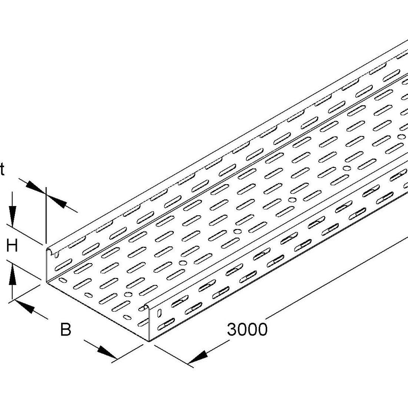 Niedax - Kabelrinne Kabelrinne RL 60.600 E3 − 6 Meter