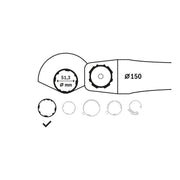 Bosch - Systemzubehör für Schleifen/Polieren (Akku/elektrisch/Druckluft) Schutzhaube ohne Deckblech 1605510366 150 mm passend zu