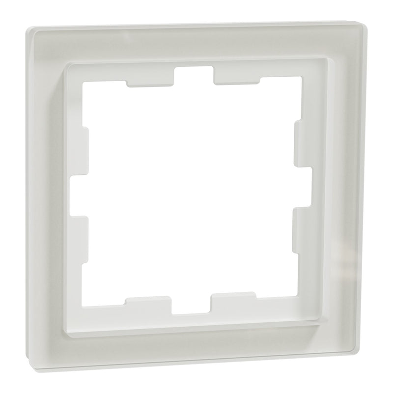 Merten - Abdeckrahmen Rahmen 1f.kristallws MEG4010-6520 D-Life Glas