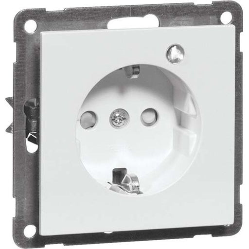 Peha - Schalter-/Steckdosenkombination SCHUKO-Steckdose rws D 20.6611.022 GLK 16A 250V 2-pol.Licht