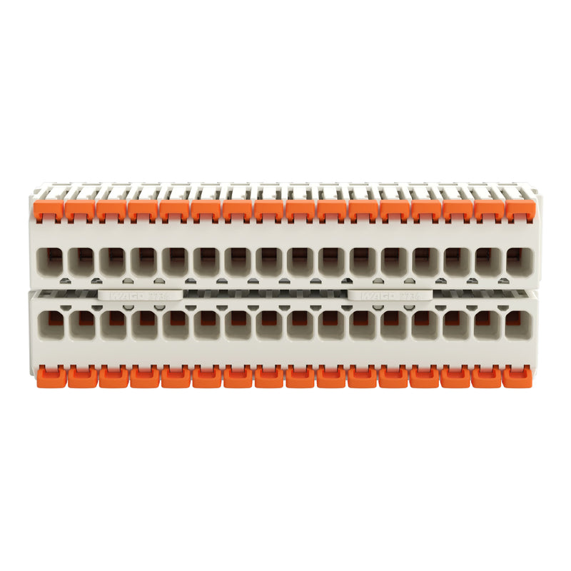 WAGO - Kabelsteckverbinder für Leiterplattensteckverbinder Federleiste 1-Leiter Hebel 2734-1516/310-000 2-reihig Push-in − 25 Stück