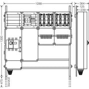 Hensel - Verteilerschrank für Energieversorgung Ladeverteiler Mi EV 22kW 8001 f.8 Ladep. a 22kW