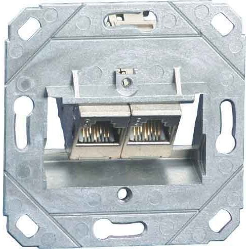 Metz Connect - Kommunikationsanschlussdose Kupfer Anschlussdose C6Amodul UP0 TN C6Amod-2UP0-180 2Port 180 UP0