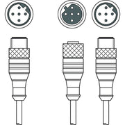 Leuze - Konfektioniertes Sensor-Aktor-Kabel Verbindungsleitung K-YPB M12A-M12A-SPUR