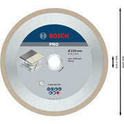 Bosch - Trenn-/Schleifscheibe Diamanttrennscheibe 2608602637 PRO Ceramic