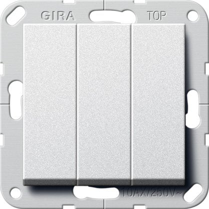 Gira - Installationsschalter Wippschalter Ein Aus 283026 3fach alu