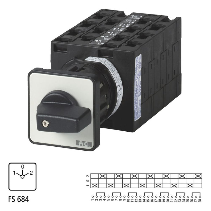 Eaton - Lastschalter Umschalter T3 32A T3-7-8363/EZ Zentraleinbau