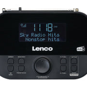 LENCO - Radio DAB+ Uhrenradio CR-615BK sw m.Projektion
