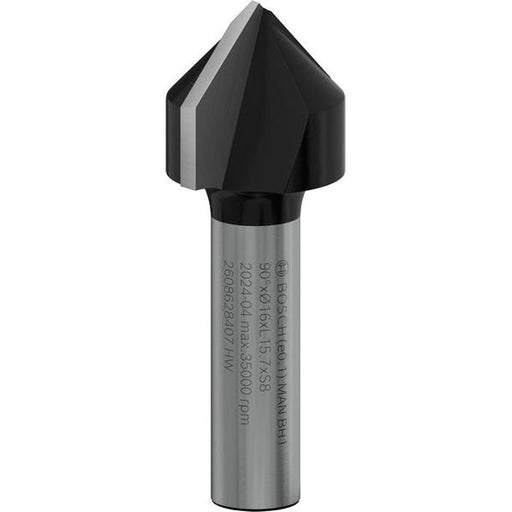 Bosch - Fräser PRO V-Nutfräser, 90° 2608628407 x 16, Schaft 8 mm