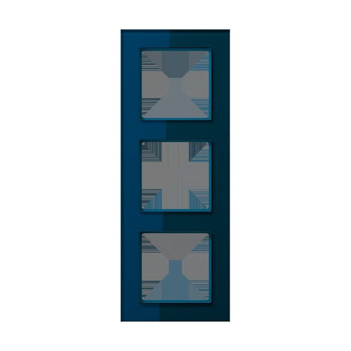 Jung - Abdeckrahmen Glasrahmen 3fach AC 583 GL NB nachtblau − 1 Stück by Jung
