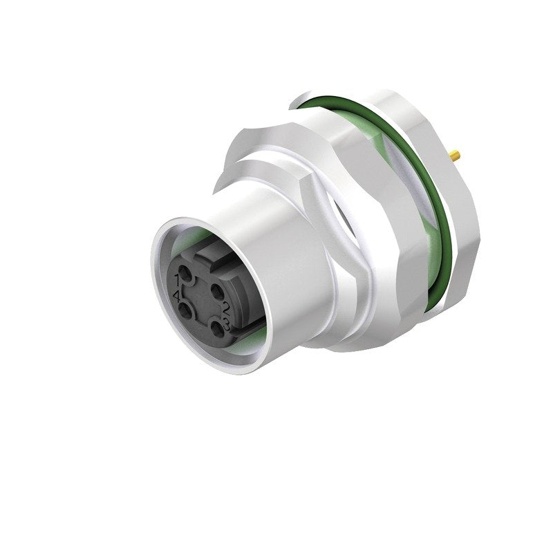 Weidmüller - Rundsteckverbinder, Einbau (PCB) Stecker SAIEM12B4BH12TLM16 M12 − 10 Stück