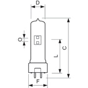 Philips Lighting - Studio-, Projektions- und Fotolampe Speziallampe MSD 250/2 30H 8100K