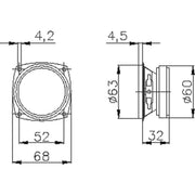 WHD - Lautsprecher Lautsprecher Chassis B66BB-20 20Ohm