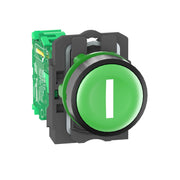 Schneider Electric - Drucktaster, Komplettgerät Funktaste ZB5RTA331 gn m.Besch.I +Sender