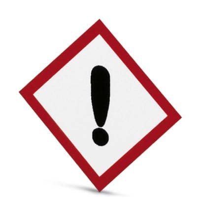 Phoenix Contact - Warn-/Hinweisschild Gefahrstoffschild PML-GHS107 (25X25) Reizen − 5 Stück