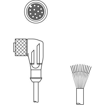 Leuze - Konfektioniertes Sensor-Aktor-Kabel Anschlussleitung KD S-M12-CW-P1-050