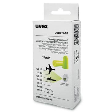 Uvex - Gehörschutzstöpsel x-fit Minibox 2112133(VE30) 15 Paar, RETAIL