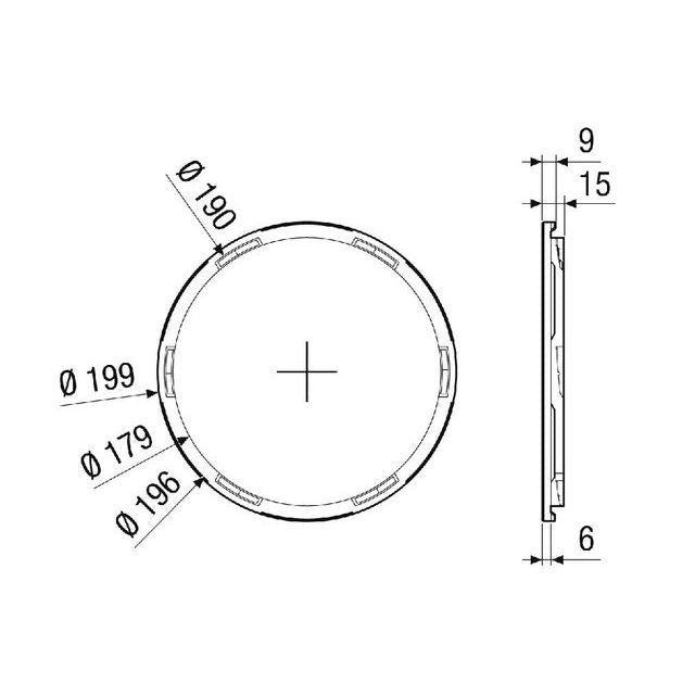 Maico - Zubehör/Ersatzteile für Ventilatoren Verschlussdeckel MA-VD200 DN200 aus Kunststoff