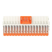 WAGO - Kabelsteckverbinder für Leiterplattensteckverbinder 1-Leiter-Federleiste,Hebel 27341116329000336000 PushinCAGECLAMP,lgr − 25 Stück