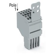 WAGO - Ein- und mehrpolige Klemmenleiste 2-Leiter-Federleiste 2020-202/132-000 CAGECLAMP,1,5mm²,gr − 100 Stück