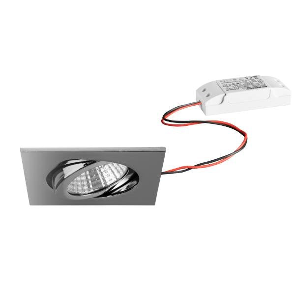 Brumberg Leuchten - Downlight/Strahler/Flutlicht LED-Einbaustrahler 230V 33355023 3000K,IP65, chrom
