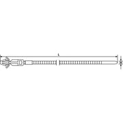 HellermannTyton - Kabelbinder Befestigungsbinder 155-41102(1000) natur − 1000 Stück