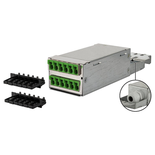 Metz Connect - Moduleinsatz für Patchpanel LWL DCCS Baugruppe OS2 130D209Q00000N 6xE2000 -Duplex APC