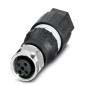 Phoenix Contact - Rundsteckverbinder, feldkonfektionierbar (Industriesteckverbinder) Sensor-/Aktor-Steckverb. SACC-M12FS #1440782 4-pol.St.gerade M12