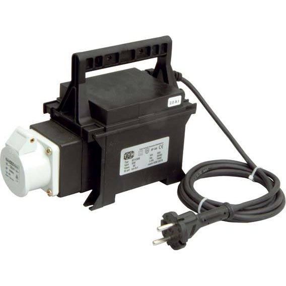 Trafo-Technik-Hoppecke - Einphasen-Steuertransformator Sicherheitstrafo, tragbar ET-CEE 500VA 230/24V sw