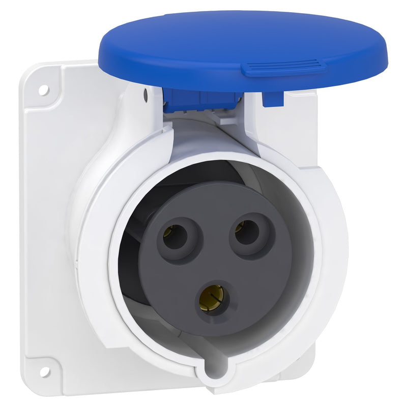 Schneider Electric - CEE-Anbausteckdose (IEC 60309) Industriesteckdose PKF32G423 gerade, 32A, 2-p+E