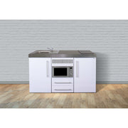 Stengel - Mini-Küche Miniküche Premiumline MPM160KSMWIKFliBr2Sn weiß