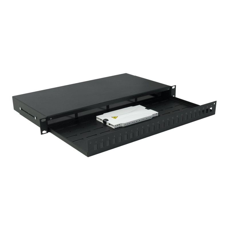 Televes - Patchpanel Kupfer Frontblende 19" UFB24SC-A 1U 24SC m.Ablagefach