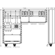 Hensel - Sicherungslasttrennschalter mit Gehäuse PV-Wechselrichter-Sammler Mi PV 7357 350kVA, 3-phasig