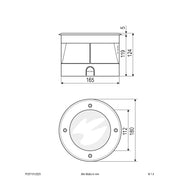 EVN Lichttechnik - Bodeneinbauleuchte LED-Bodeneinbauleuchte PC67101202S IP67