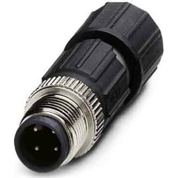 Phoenix Contact - Rundsteckverbinder, feldkonfektionierbar (Industriesteckverbinder) Sensor-Aktor-Stecker SACCM12MS-4QO-0,34-M 4p.,M12-Stecker,ger