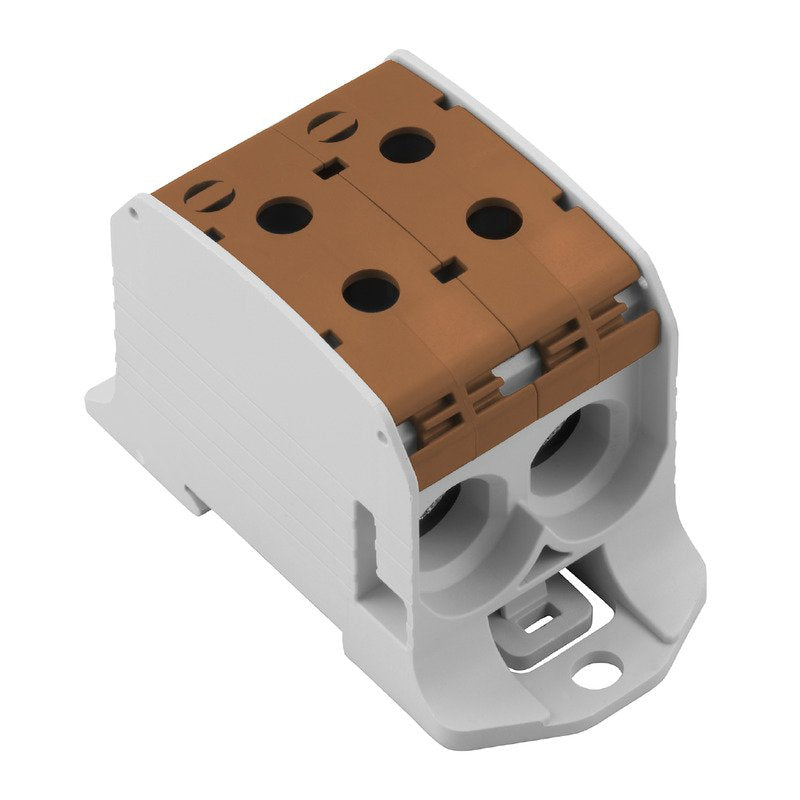 Weidmüller - Durchgangs-Reihenklemme Potentialverteilerklemme WPD2312X95/2X95BN 95, 155A, Pole: 1